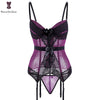 Image of Women Corset Sexy Slim Burlesque Satin Body Shaper Strapless Overbust Plus Size Corset and Bustier  (11)