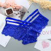 Image of Sexy Panties Women Lace Low-rise Solid Sexy Briefs Female Underwear Pant Ladies Cross strap lace Lingerie Women G String Thong