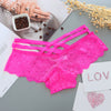 Image of Sexy Panties Women Lace Low-rise Solid Sexy Briefs Female Underwear Pant Ladies Cross strap lace Lingerie Women G String Thong