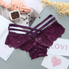 Image of Sexy Panties Women Lace Low-rise Solid Sexy Briefs Female Underwear Pant Ladies Cross strap lace Lingerie Women G String Thong
