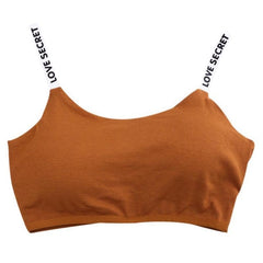 Sexy Push Up Bra For Women Padded Lingerie Bralette Letter Print Sling Underwear Bra Wire Free Intimates Female Underwear