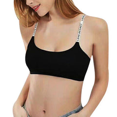 Sexy Push Up Bra For Women Padded Lingerie Bralette Letter Print Sling Underwear Bra Wire Free Intimates Female Underwear