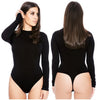 Image of Sexy Romper Women Bodysuit Long Sleeve 2019 Spring New Solid Jumpsuits Club Wear O-Neck Sexy Bottoming Shirt Women Clothings