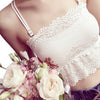 Image of Sexy Solid Adjustable Strap Camisoles Detachable Chest Pad Wide Hem Lace Tanks Crop Top Female Newest Lace Sleeveless Vest