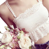 Image of Sexy Solid Adjustable Strap Camisoles Detachable Chest Pad Wide Hem Lace Tanks Crop Top Female Newest Lace Sleeveless Vest