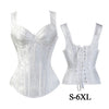 Image of Sexy Steampunk Zipper Corset Plus Size Retro Cosplay Bustier Party Dress Black Lacing-up corselet Women Top
