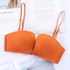 Image of Sexy Strapless Bras For Women Seamless Bra Push Up Bralette Deep-V Brassier Invisible Wire Free Top Underwear Wedding Dress #D