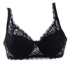 Image of Sexy Underwear 3/4 Cup Minimizer Non Padded Underwire Bras Tow Hook-and-eye Lace Sheer Bra Size 70 75 80 85 90 push up bra