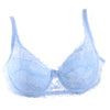 Image of Sexy Underwear 3/4 Cup Minimizer Non Padded Underwire Bras Tow Hook-and-eye Lace Sheer Bra Size 70 75 80 85 90 push up bra