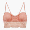 Image of Sexy Wireless Bralette For Women 3/4 Cup Female Lace Bra Unlined Underwear Fashion 6 Colors Backless Crop Top Wire Free Lingerie
