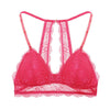 Image of Sexy Wireless Bralette For Women 3/4 Cup Female Lace Bra Unlined Underwear Fashion 6 Colors Backless Crop Top Wire Free Lingerie