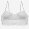 Image of Sexy Wireless Bralette For Women 3/4 Cup Female Lace Bra Unlined Underwear Fashion 6 Colors Backless Crop Top Wire Free Lingerie