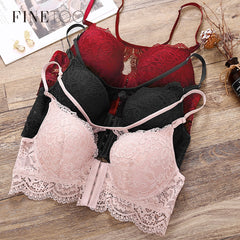Sexy Women Bra Fashion Front Closure Bras Push Up Bra	B C Cup Lace Bralette Backless Brassiere Soutien Gorge Femme Lingerie