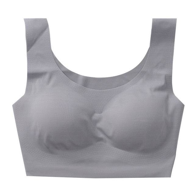Sexy Women Bras Push Up Gather Bralette Seamless Bra Wire Free Soutien Gorge Femme Comfort Underwear Solid Color Vest Brassiere