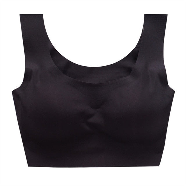 Sexy Women Bras Push Up Gather Bralette Seamless Bra Wire Free Soutien Gorge Femme Comfort Underwear Solid Color Vest Brassiere