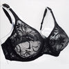 Image of Sexy Women Embroidery Lace Sheer Bra Bralette Unpadded Sexy Lingerie Plus Size Plunge See Through Brassiere Bh 32-52 A B C D Cup