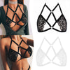 Image of Sexy Women Lace Bandage Bralette Halter Neck Strappy Bra For Lady Lingerie Top Underwear