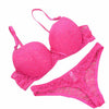 Image of Sexy Women Lace Drill Bras Set Women Push Up Underwear Sets Bra And Thong Bra Briefs Panties Intimates Sets Dot Printed