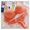Image of Sexy Women Lace Drill Bras Set Women Push Up Underwear Sets Bra And Thong Bra Briefs Panties Intimates Sets Dot Printed