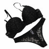 Image of Sexy Women Lace Drill Bras Set Women Push Up Underwear Sets Bra And Thong Bra Briefs Panties Intimates Sets Dot Printed