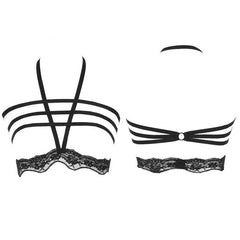 Sexy Women Lingerie Elastic Band Lace Bundled Openwork Sexy Nightclothes Erotic Temptation Sexy Underwear Pajamas Set Porno