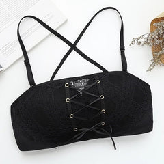 Sexy Women Underwear Lingerie Strapless Bra for Wedding Dress Push Up Lace Invisible Bra Backless Brassiere BH
