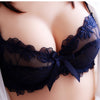 Image of Sexy Women Underwear Set Plus Size Lingerie Ultra thin Embroidery Lace Transparent Bra Panty Push Up Bra Set brassiere Panties