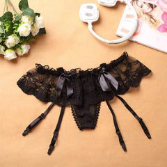 Sexy Women Wedding Garter High Quality Garter Belt For Stockings Ladies Underwear Hot Sale Transparent Lace Garter Panty