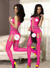 Image of Sexy crochet Fish Net Cosplay Lingerie Babydoll dress Underwear Translucent Chemises garters Teddies Sleepwear Sleepwear Q501