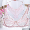 Image of Sexy push up bra briefs set ultra thin sexy bra lingerie set big size Lace Bra Briefs Set Sexy V Neck Plunge u Lace Bra Briefs