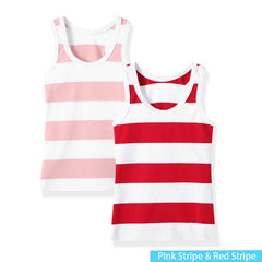 SheeCute 2-pack chindren Sleeveless T Shirt girls boys Undershirts Tank Top A Shirt 0932