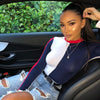 Image of Simenual 2019 Autumn patchwork bodysuit women clothing fashion streetwear long sleeve bandage sexy bodysuits female one piece