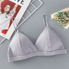 Image of Soft Bralette Deep V Seamless Bras for Women Wireless Push Up Bra Blackless Underwear Ladies Sexy Lingerie Bralette Crop Top