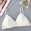 Image of Soft Bralette Deep V Seamless Bras for Women Wireless Push Up Bra Blackless Underwear Ladies Sexy Lingerie Bralette Crop Top