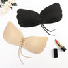 Image of Strapless Adhesive Bra Self Adhesive Nipple Breast Pasties Cover Push Up Bra Reusable Silicone Invisible Lingerie Pad Enhancers