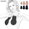 Image of Strapless Adhesive Sexy Invisible Lingerie Push Up Bras For Women Breast Lift Tape Nipple Cover Sticky Bralette For Party Dress