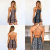 Image of Summer Dress Sexy Cross Bandage Backless Snake Print Dress Women Strap Sleeveless Halter Animal Print Party Club Bodycon Dresses