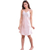 Image of Summer New Women's Sleepwear Female Sexy Spaghetti Strap Nightgown Plus Size XXXL Rayon Nightdress Short Robe Dress Gown