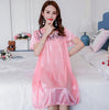 Image of Summer Sexy Satin Night Dress Women Big Size M- 4xl Silk Nightgown Women Lace Lingerie Nightdress Nightie Sleepshirts A836