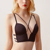 Image of Summer Women Backless Bra Deep U Shape Push Up Bras Sexy Smooth Back Closure Bralette Wireless Cross Straps Underwear Thin Bras