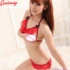 Image of +T-pant three point micro bikini open cup bra sexy underwear sexy lingerie NEW 2015 erotic lingerie