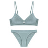 Image of TERMEZY High Quality Cotton Underwear Set Fashion Striped Bra Set Noble Girl Lingerie Set Push Up Bra Sexy Bra And Panty Sets