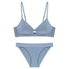 Image of TERMEZY High Quality Cotton Underwear Set Fashion Striped Bra Set Noble Girl Lingerie Set Push Up Bra Sexy Bra And Panty Sets