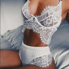 Image of TERMEZY New Lace Sexy Bra Set Push Up Seamless Lingerie Set Women Transparent Bra and High Waist Panties Soft Underwear Set