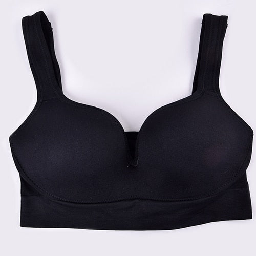 THUNSHION Sports Bra 5 Colors Ladies Padded Push up Yoga Fitness Daily Wear Wire Free Bra Seamless Full Cup Solid Sports Top