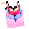 Image of THUNSHION Sports Bra 5 Colors Ladies Padded Push up Yoga Fitness Daily Wear Wire Free Bra Seamless Full Cup Solid Sports Top