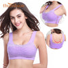 Image of Thunshion Womens Lace Sports Bra Breathable Widened Shoulder Straps Impact Sport Bra for Running Yoga Gym With U design