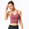 Image of Tops Women Sexy Back Cross Strappy Sports Bra High Impact Gym Bra Top Sport Female GYM Comfy Longline Yoga Fitness Crop Top