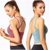 Image of Tops Women Sexy Back Cross Strappy Sports Bra High Impact Gym Bra Top Sport Female GYM Comfy Longline Yoga Fitness Crop Top