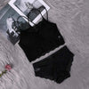 Image of Transparent Lace Bra and Panty Set Women Sexy Lingerie Bra Set Intimates Ladies Underwear Set